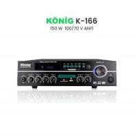 KÖNİG K-166 2 ZONLU 150W HAT TRAFOLU ANFİ
