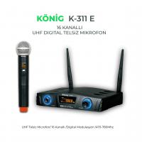 KÖNİG K-311 UHF TEK KANAL EL MİKROFON