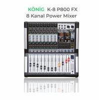 KÖNİG K-8P 800FX 2X400W 8 KANAL POWER MİXER