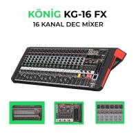 KÖNİG KG-16 FX 16 KANAL DEC MİXER