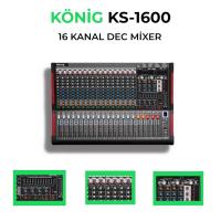 KÖNİG KS-1600 16 KANAL DEC MİXER ÇİFT EFEK