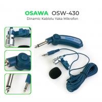 OSAWA OSW-430 1000 OHM YAKA MİKROFONU KIVRILIR