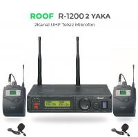 ROOF R-1200 2 YAKA 2 KANAL UHF KABLOSUZ MİKROFON