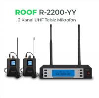 ROOF R-2200 UHF TELSİZ 2 YAKA MİKROFON