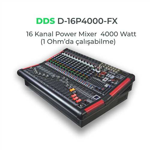 DDS D16P 4000 FX 16 KANAL POWER MİKSER