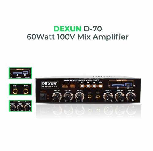 Dexun D-70 60WATT 100V/4-16Ohm Amplifikatör