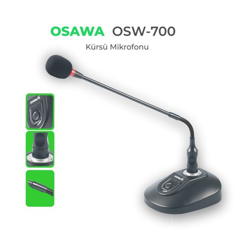 OSAWA OSW-700/A 200 OHM KÜRSÜ MİKROFONU
