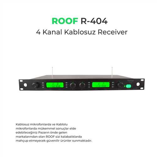 ROOF R-404 4 KANAL UHF RECEIVER