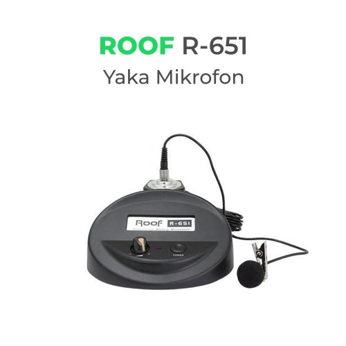 ROOF R-651 CAMİİ YAKA MİKROFONU